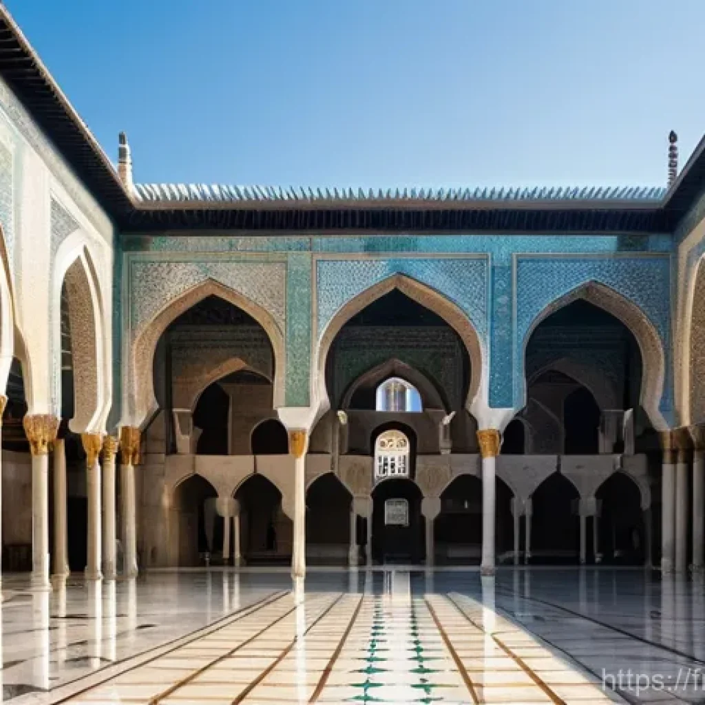 시리아 이슬람 건축물 - **Prompt 1: The Grand Umayyad Mosque in Damascus**
    "A majestic, wide-angle view of the Grand Uma...
